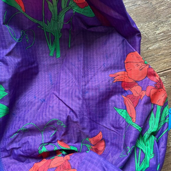 ||*Rare*|| BAGGU | Large 3D Zip | Blue Sweet Pea | San Simeon Collection || EUC - Picture 8 of 14